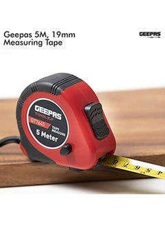 GEEPAS Measuring Tape Red/Black 5meter  - Image 3