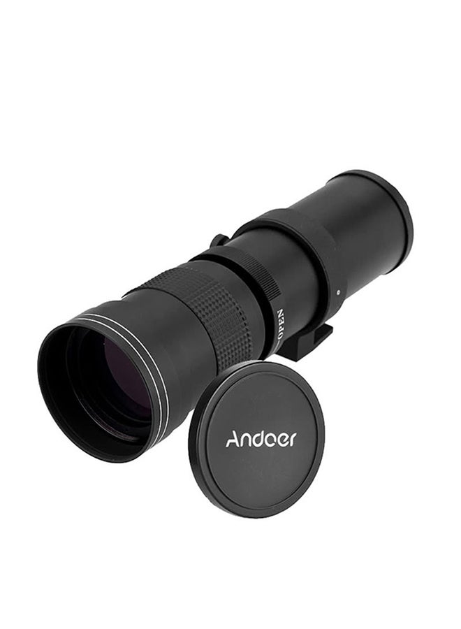 ANDOER Telephoto Manual Zoom Lens With T-Mount Black/Clear  - Image 1