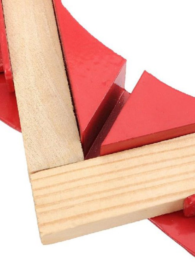 شاربدو مشبك ذو زاوية قائمة أحمر 17x9سم - Image 4