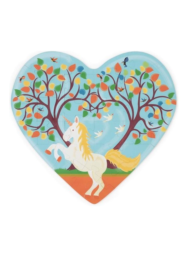 Scratch EUROPE 30-Piece Heart With Unicorn Contour Puzzle - Image 2