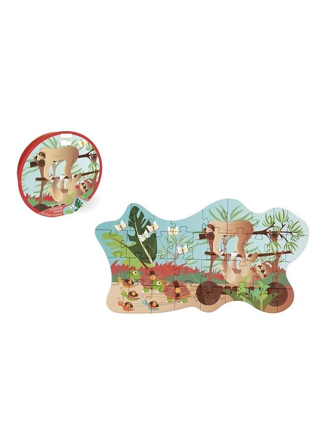 Scratch EUROPE 35-Piece Sloth Contour Puzzle - Image 1