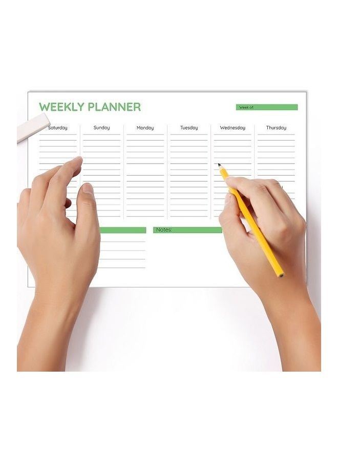 Yassin - To Do Weekly Planner - A4 - 52 Sheets Multicolour - Image 1
