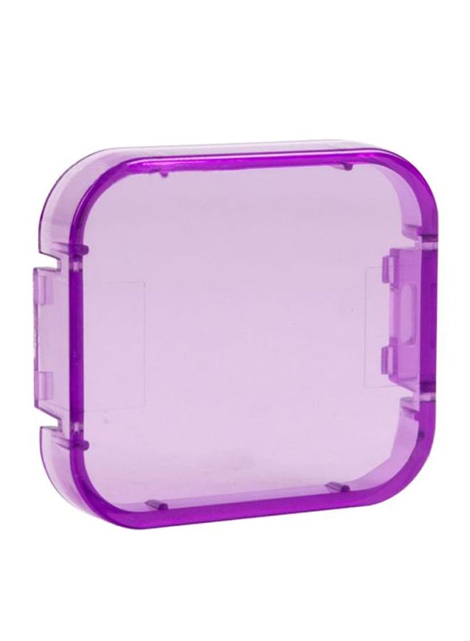 Ozone Underwater Diving UV Filter Protective Lens Cover Cap For GoPro HERO5 Sport Action Camera Purple  - Image 1