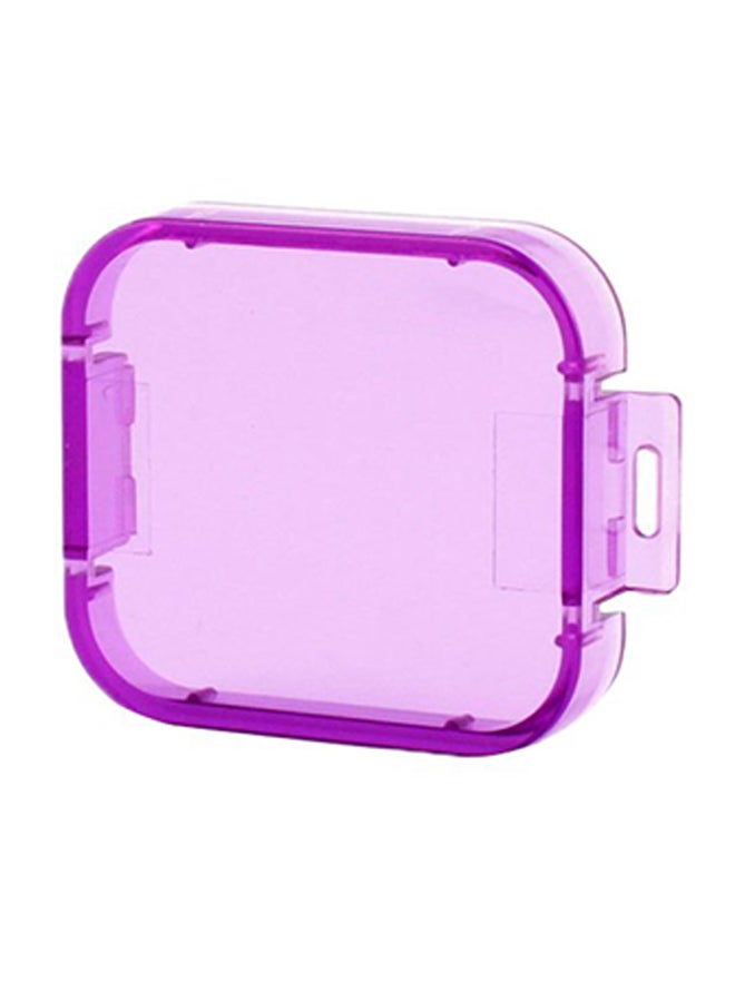 Ozone Underwater Diving UV Filter Protective Lens Cover Cap For GoPro HERO5 Sport Action Camera Purple  - Image 2