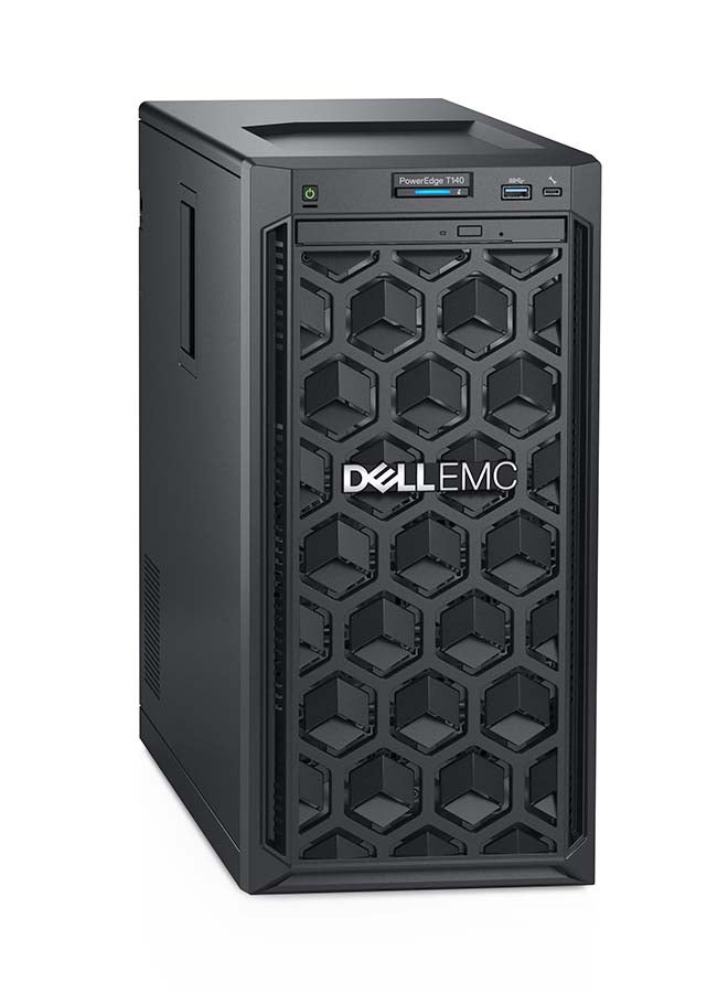 DELL - PowerEdge T140 Server With Intel Xeon E-2124 Processor/8GB RAM/DOS(Without Windows)/2TB HDD Black - Image 1