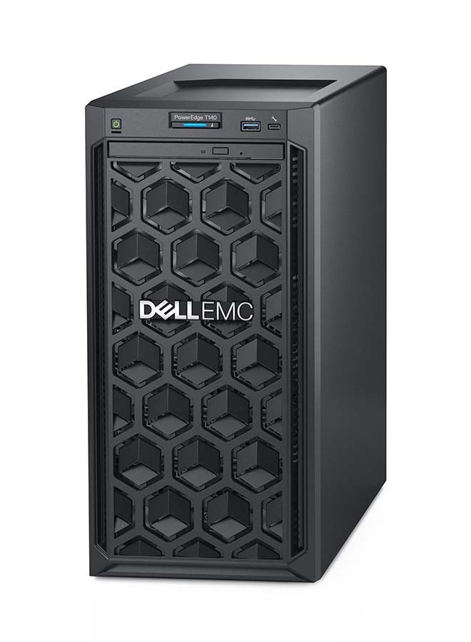DELL - PowerEdge T140 Server With Intel Xeon E-2124 Processor/8GB RAM/DOS(Without Windows)/2TB HDD Black - Image 1