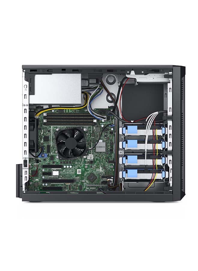 DELL - PowerEdge T140 Server With Intel Xeon E-2124 Processor/8GB RAM/DOS(Without Windows)/2TB HDD Black - Image 1