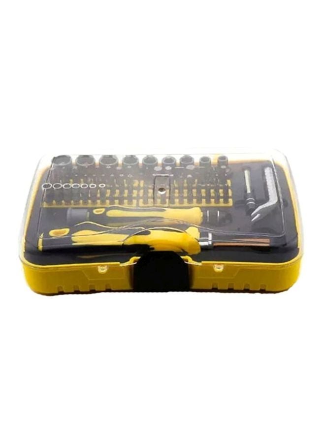 Sharpdo 70-Piece Tool Kit Set Black/Yellow - Image 4