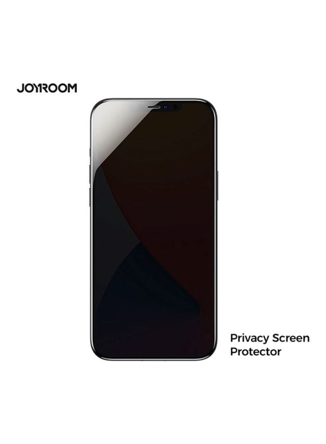 جوي روم لاصقة حماية للشاشة بخصوصية ذات جودة جيدة من الزجاج المقوى و2.5 أبعاد لجهاز آيفون 12 ميني شفاف - Image 2