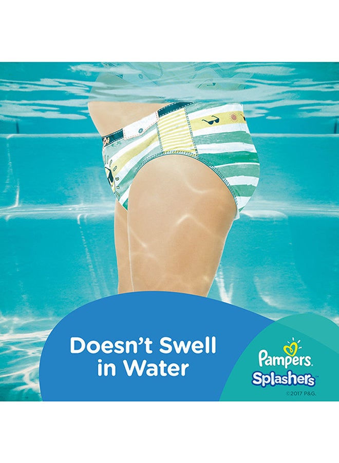 Pampers - Splashers Disposable Swim Pant Diaper, Carry Pack, Size 3-4 (6-12 Kg), 12 Count - Image 1