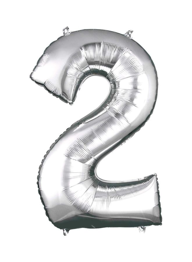 Anagram Number 2 Super Shape Foil Balloon 55x83inch Decorations Party Supplies 55x83inch 