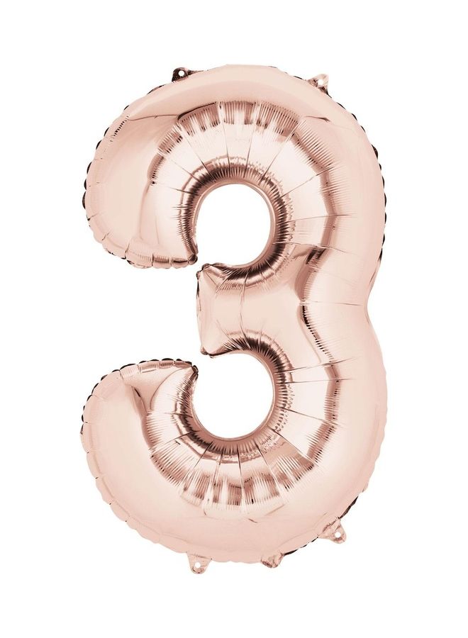 أناجرام بالون من القصدير على شكل رقم 3