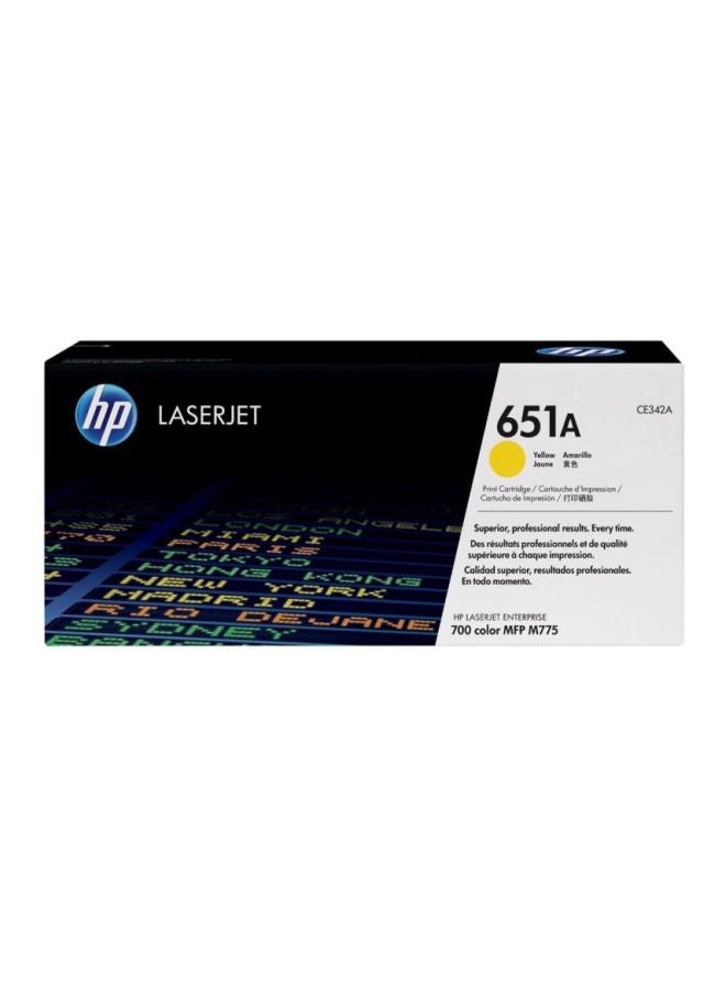 HP 651A Print Cartridge For Laserjet Yellow - Image 2
