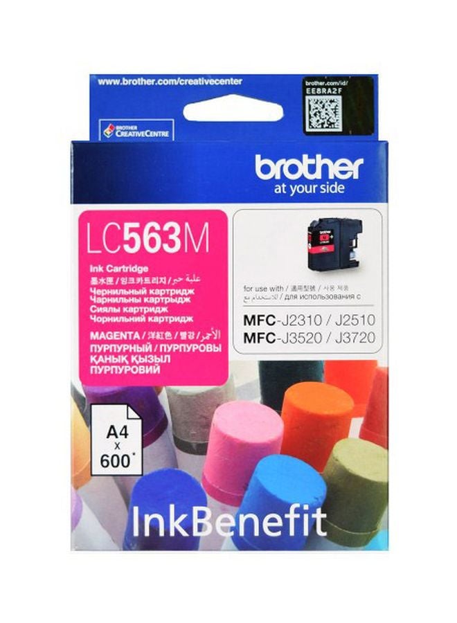 brother LC563 Ink Cartridge For Inkjet Printer Pink - Image 2