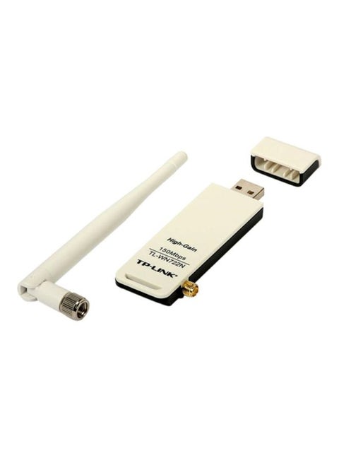 محول USB لاسلكي عالي الشدة أبيض