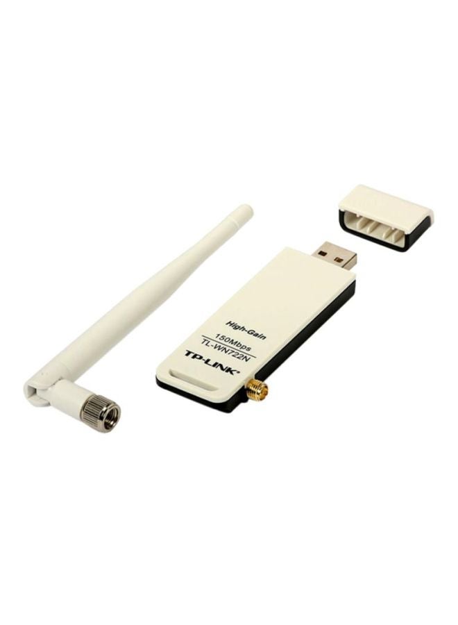 TP-LINK - High Gain Wireless USB Adapter White - Image 1