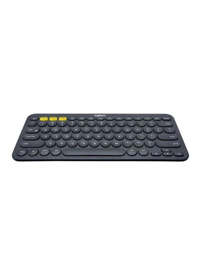 Logitech - K380 Multi-Device Bluetooth Keyboard Language - Arabic dark grey - Image 1