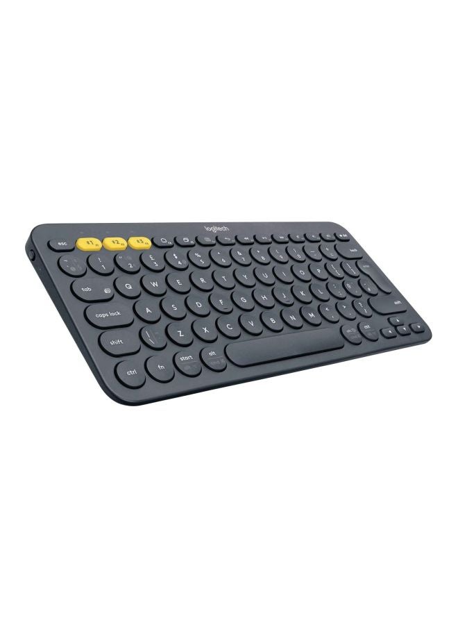Logitech - K380 Multi-Device Bluetooth Keyboard Language - Arabic dark grey - Image 1