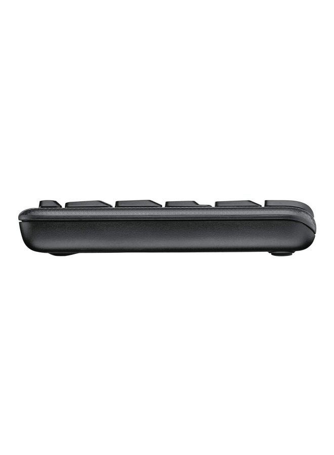 MK220 Space-Saving Wireless Keyboard and Mouse Combo - Black