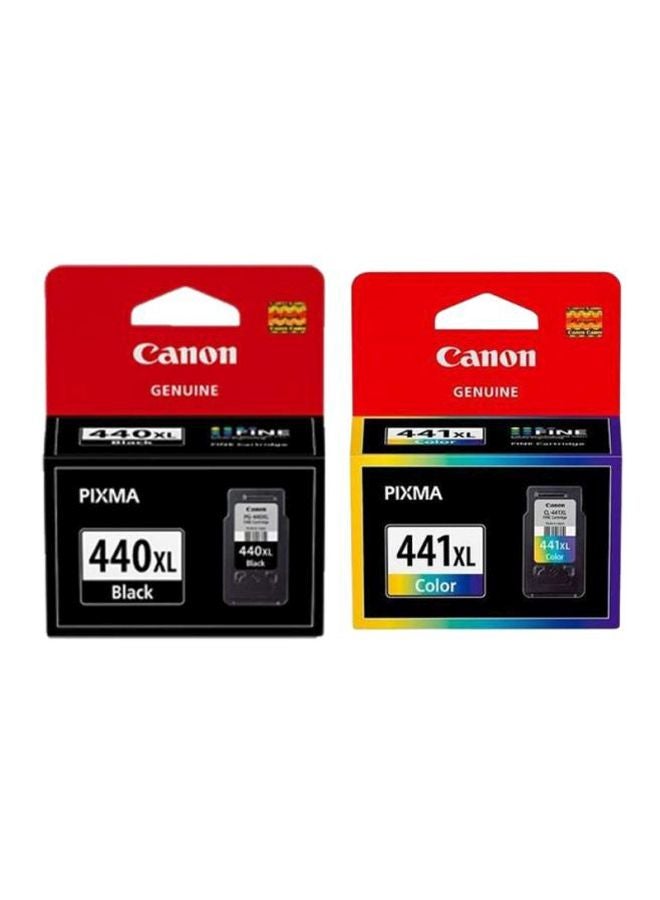 Canon 440XL BLACK & 441XL COLOR INK CARTRIDGE SET black/yellow/blue