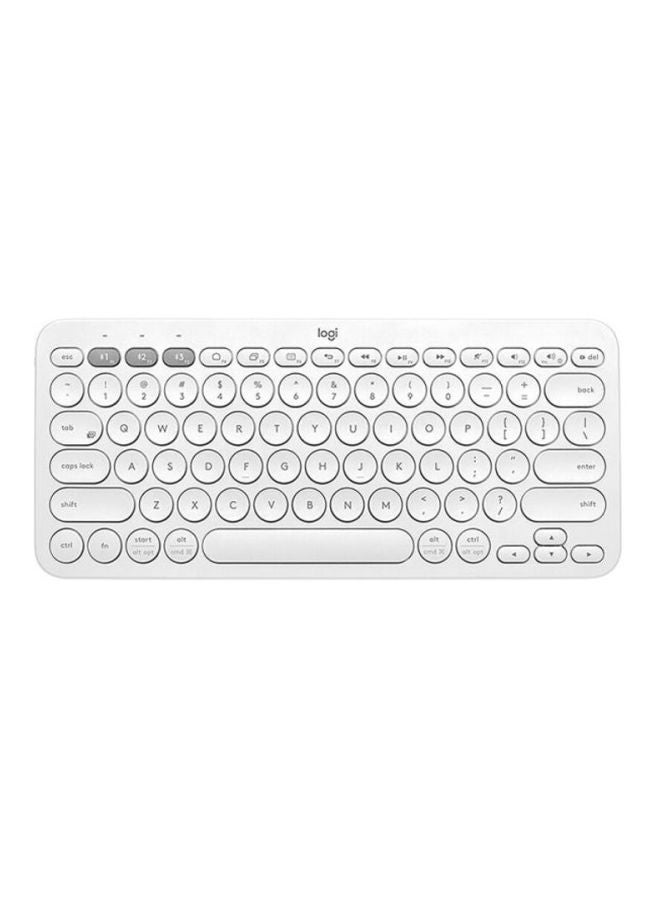 Logitech - Wireless Bluetooth Keyboard White - Image 1