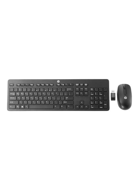 Slim Wireless Keyboard And Mouse Set Black