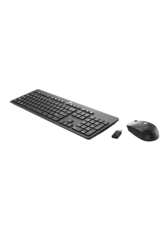 Slim Wireless Keyboard And Mouse Set Black
