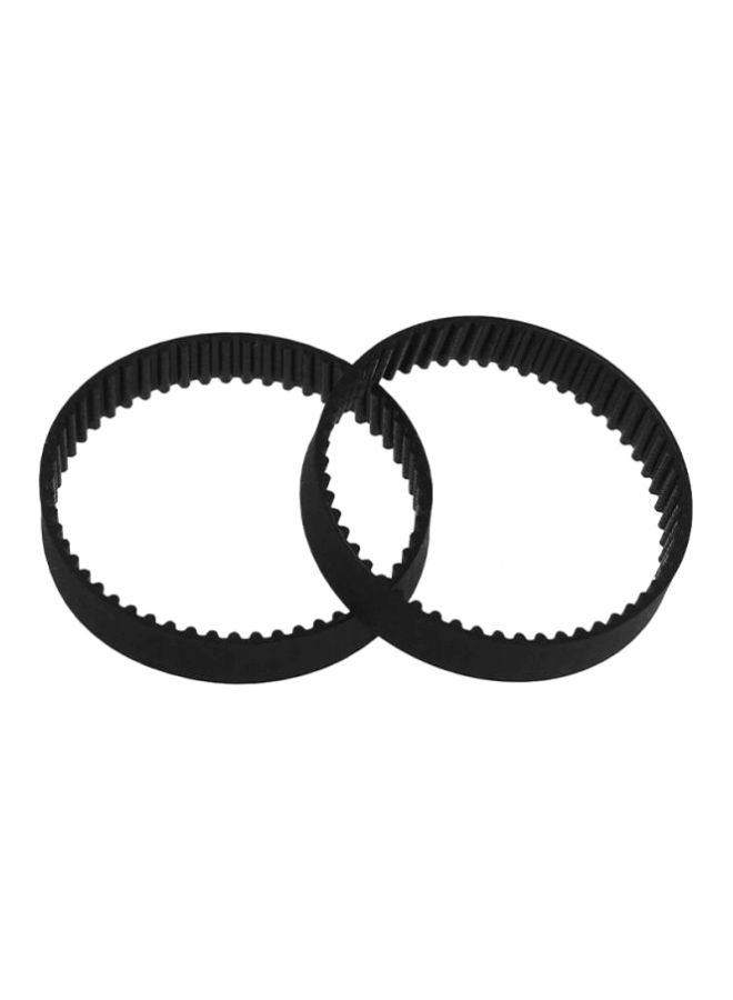 Aibecy 2-Piece Closed-Loop Printer Timing Belt Set Black 