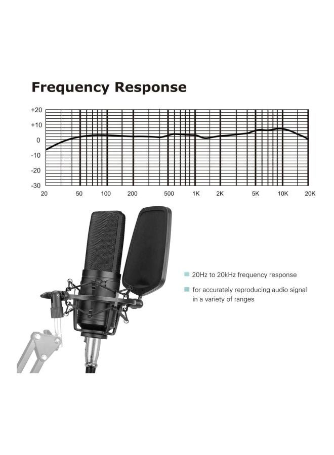 BOYA - Large Diaphragm Studio Microphone M1000 Black - Image 1