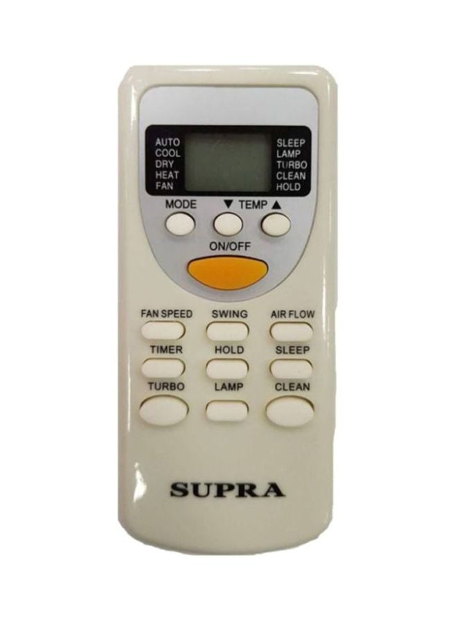SUPRA Universal Air Conditioner Remote Control SP-09 Off White/Yellow 