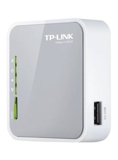 تي بي لينك موزّع شبكة لاسلكي محمول من تي بي لينك طراز TL-MR3020 3G/3.75G بسرعة 75 ميجابت في الثانية رمادي / أبيض  - Image 1