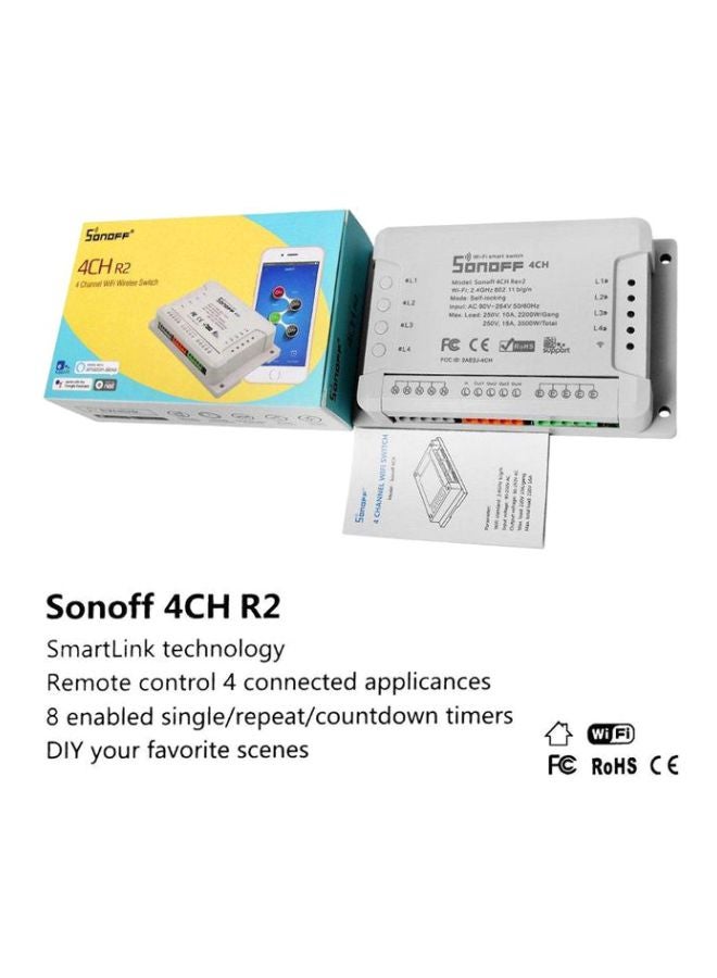 سونوف 4CH R2 4 Channel Wifi Smart Switch Mobile Phone Remote Control Timer  - Image 2