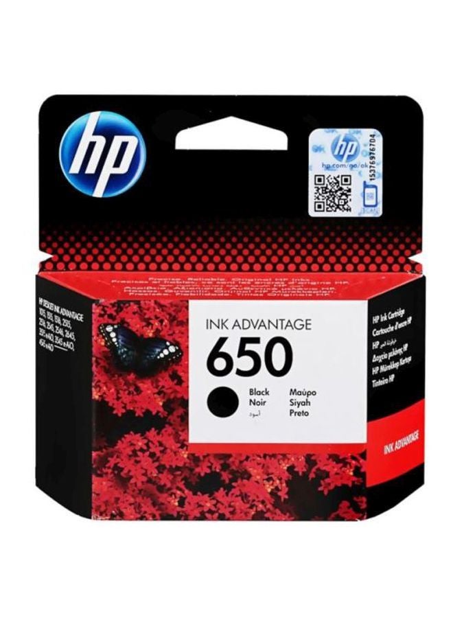 HP 650 Ink Cartridge 650 Black - Image 2