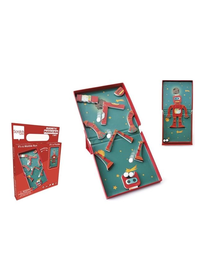 Scratch EUROPE - 11-Piece Magnetic Puzzle Run 15.7 x 2.6 x 20.5cm - Image 1