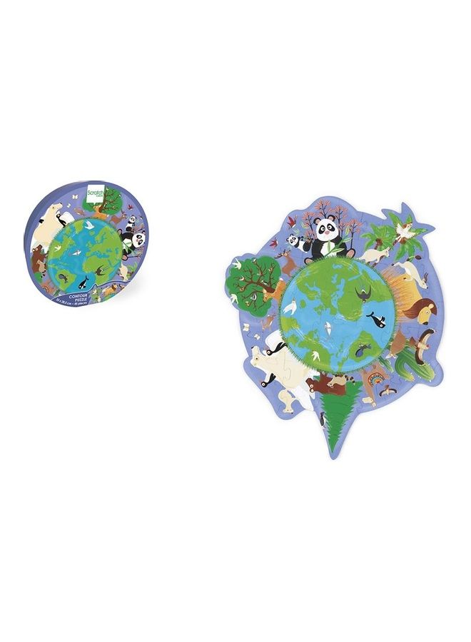 Scratch EUROPE - 45-Piece World Contour Puzzle - Image 1