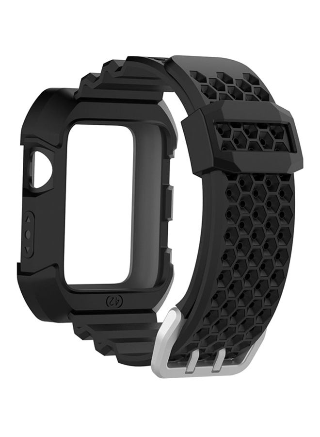 Voberry - Replacement Band Strap For Apple Watch Series 1/2/3 38mm Black - Image 1