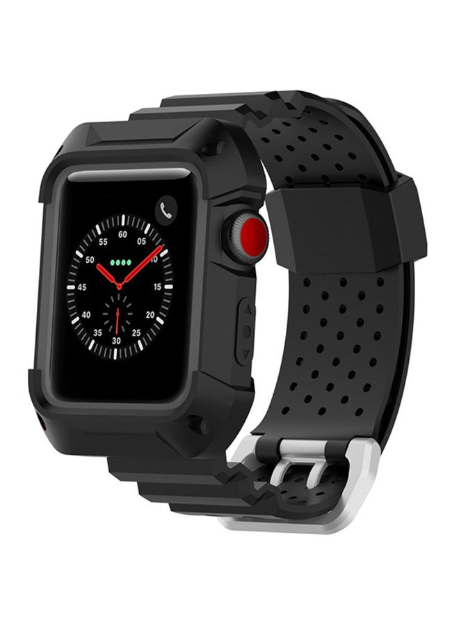 Voberry - Replacement Band Strap For Apple Watch Series 1/2/3 38mm Black - Image 1