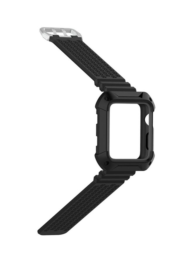 Voberry - Replacement Band Strap For Apple Watch Series 1/2/3 38mm Black - Image 1