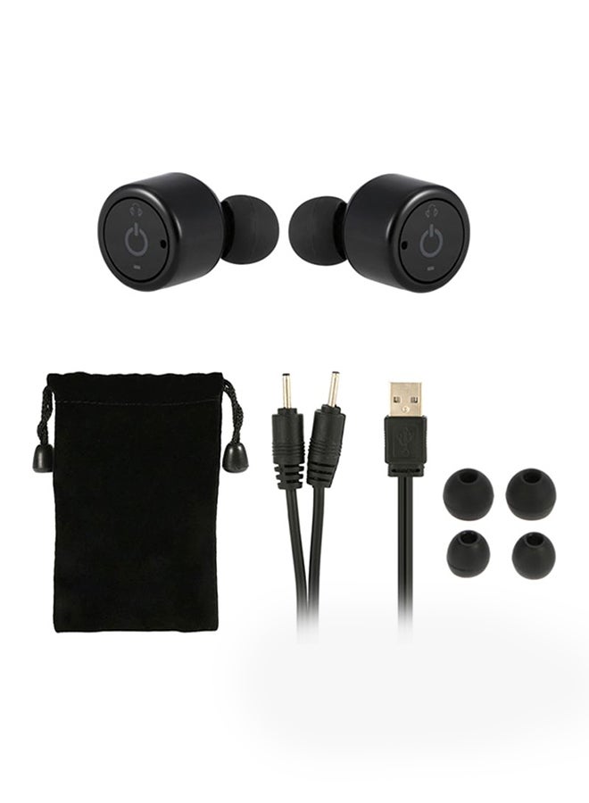 docooler - Bluetooth In Ear Headset With Mic Black - Image 1