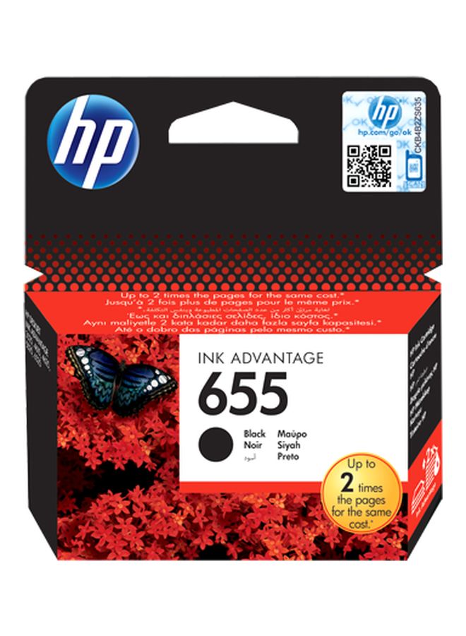 HP - 655 Printer Toner Cartridge Black - Image 1