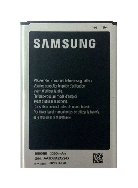 البطارية الأصلية لجهاز سامسونج جالاكسي نوت 3 3200.0 mAh أسود/ فضي
