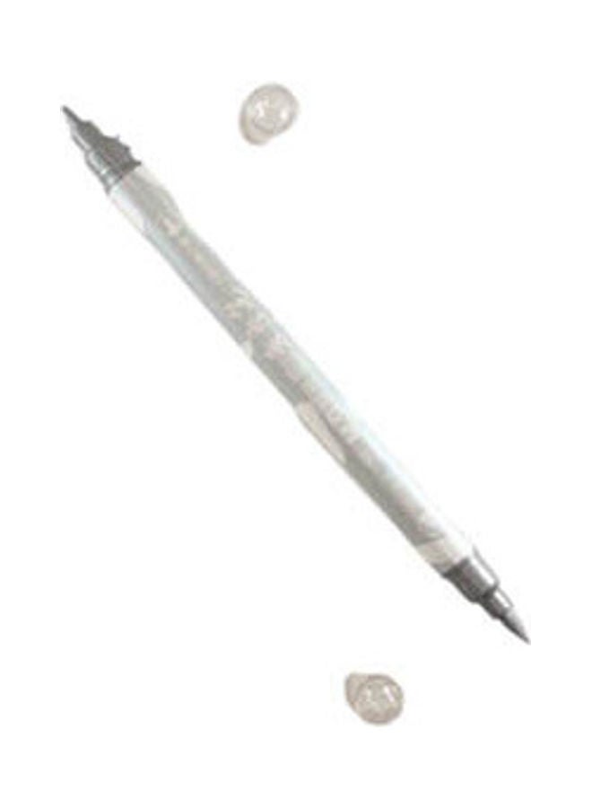 M&G 2 Head Metallic Permanent Pen Silver 