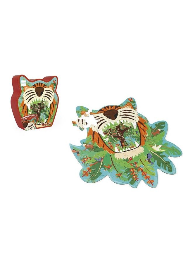 Scratch EUROPE - 58-Piece Tiger Contour Puzzle - Image 1