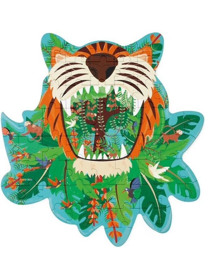 Scratch EUROPE - 58-Piece Tiger Contour Puzzle - Image 1