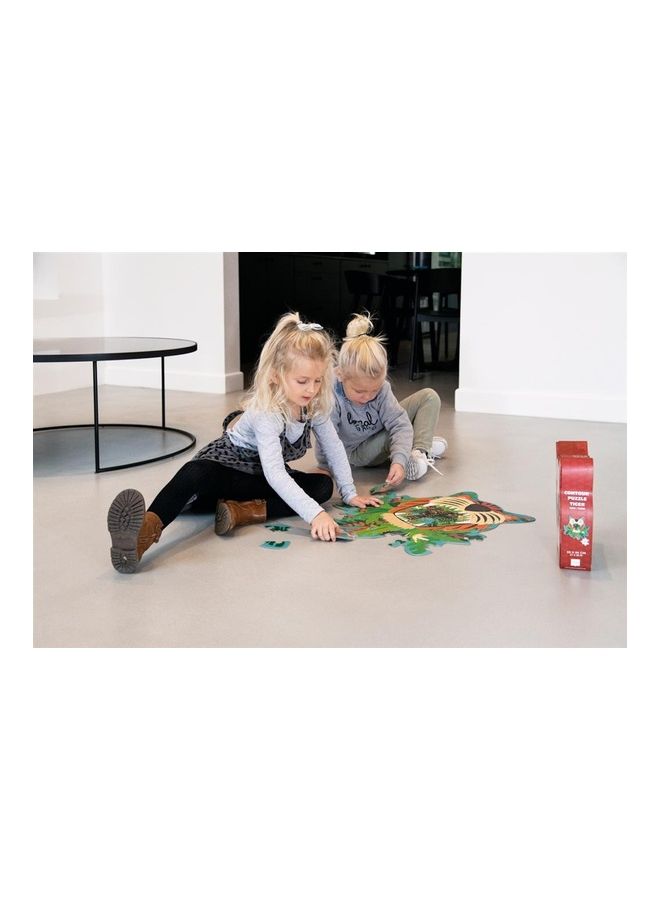 Scratch EUROPE - 58-Piece Tiger Contour Puzzle - Image 1