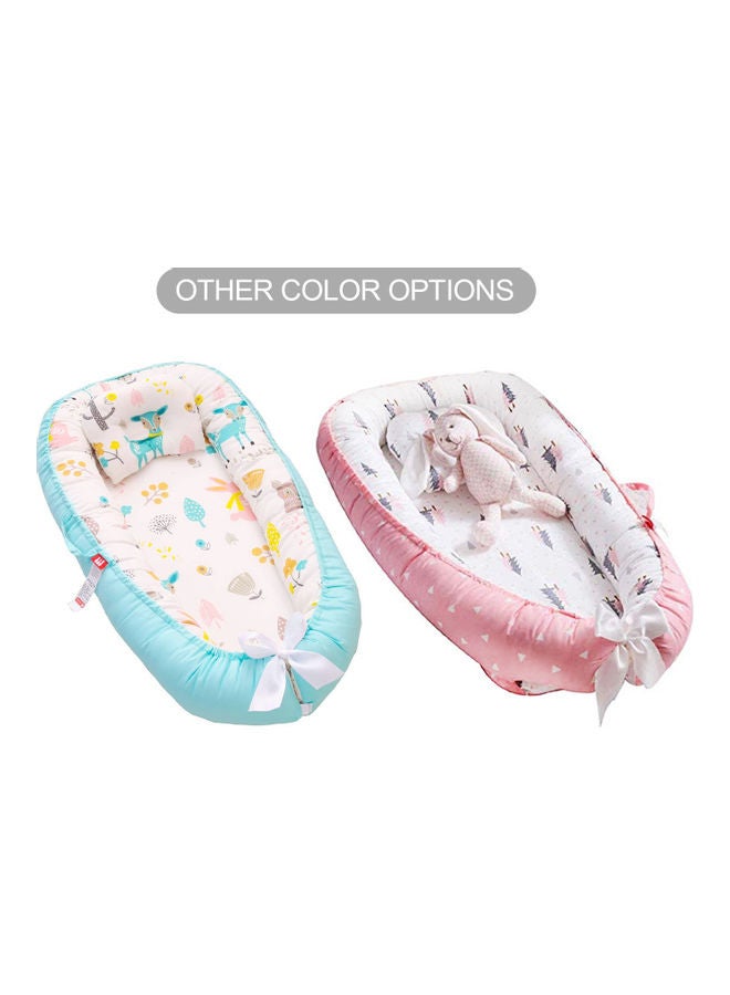 ستار بيبيز Baby Lounger Sleeping Pod And 20-Pieces Disposable Bibs - Blue/White - Image 4