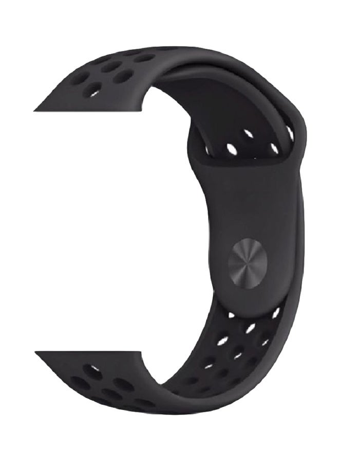 MARGOUN - Apple Watch Band 38mm/40mm/41mm Silicone Sport Watch Strap Black - Image 1