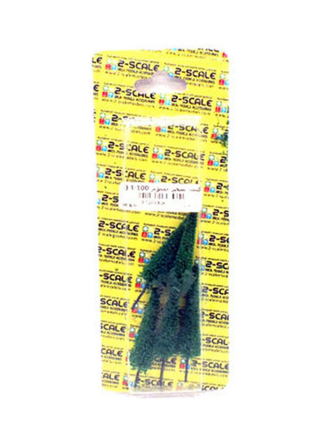 1: 100 Pine Tree Maket (5 Pcs) Multicolour