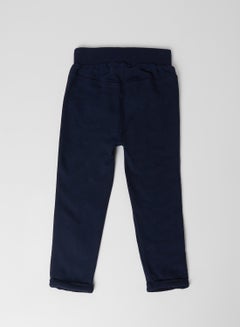 Dirkje Kids Drawstring Waist Trousers Navy  - Image 2
