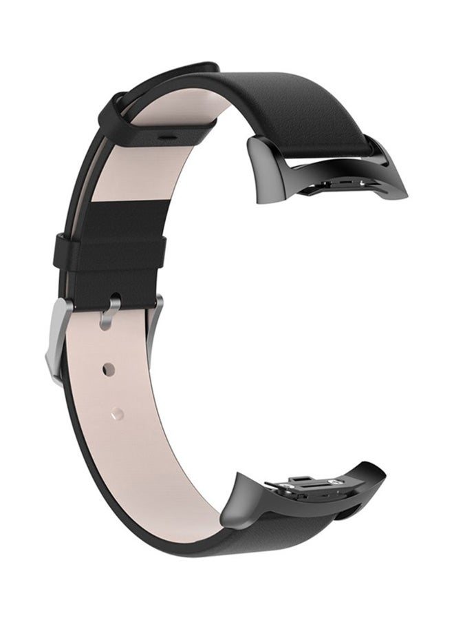 Voberry Replacement Leather Strap For Samsung Gear S2 SM-R720/SM-R730 Black - Image 2
